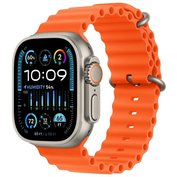 Apple Watch Ultra 2 49mm Titanium/Orange Ocean Band MREH3CS/A