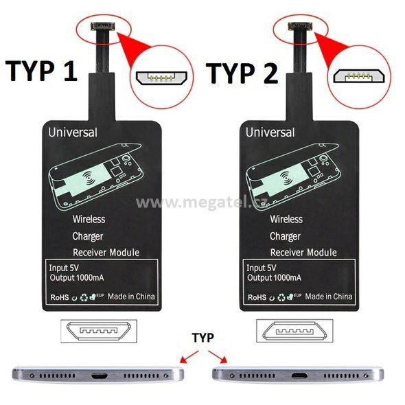 QI Wireless Modul - Bezdrátové dobíjení - Micro USB.jpg